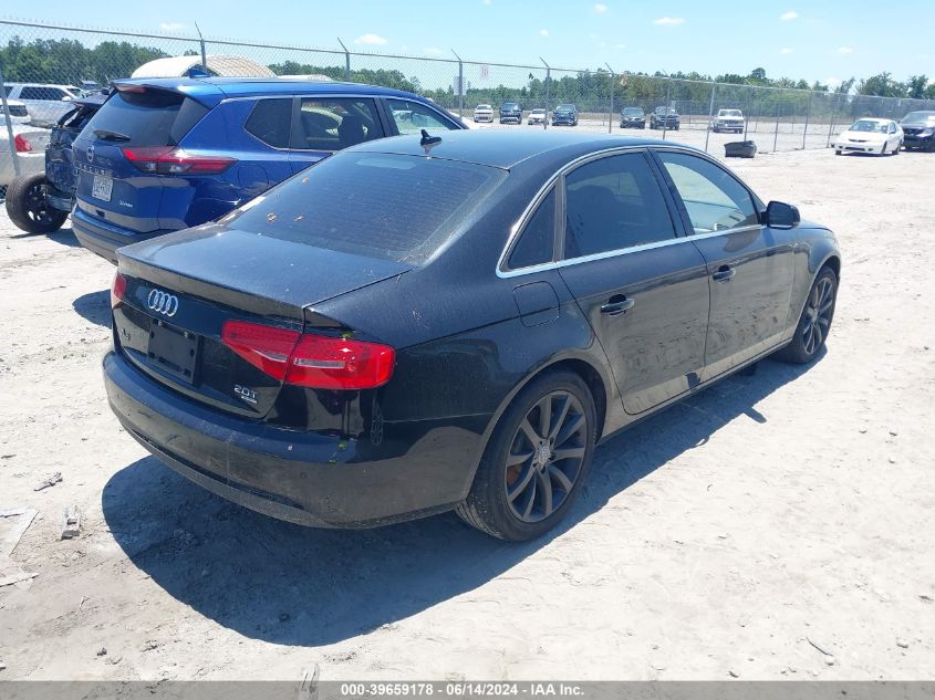 2013 Audi A4 2.0T Premium VIN: WAUFFAFL4DN041107 Lot: 39659178