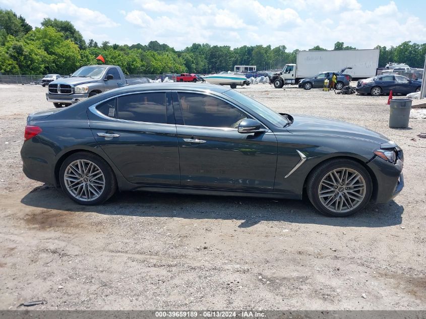 2020 Genesis G70 2.0T Rwd VIN: KMTG64LAXLU059905 Lot: 39659189