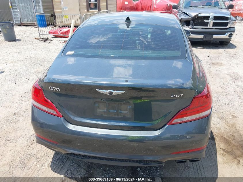 2020 Genesis G70 2.0T Rwd VIN: KMTG64LAXLU059905 Lot: 39659189