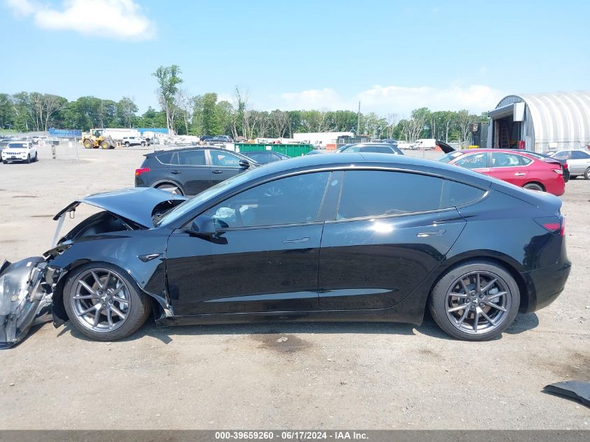2022 Tesla Model 3 Long Range Dual Motor All-Wheel Drive VIN: 5YJ3E1EB0NF322306 Lot: 39659260