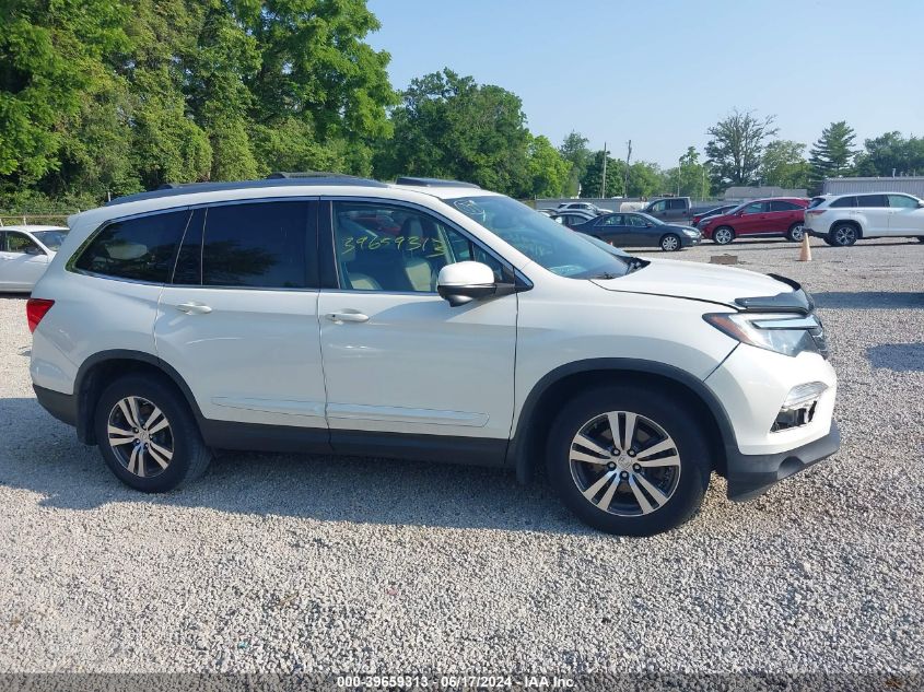 2018 Honda Pilot Ex-L VIN: 5FNYF6H65JB015349 Lot: 39659313