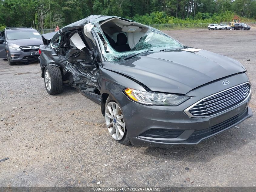 VIN 3FA6P0HD7HR249989 2017 Ford Fusion, SE no.1