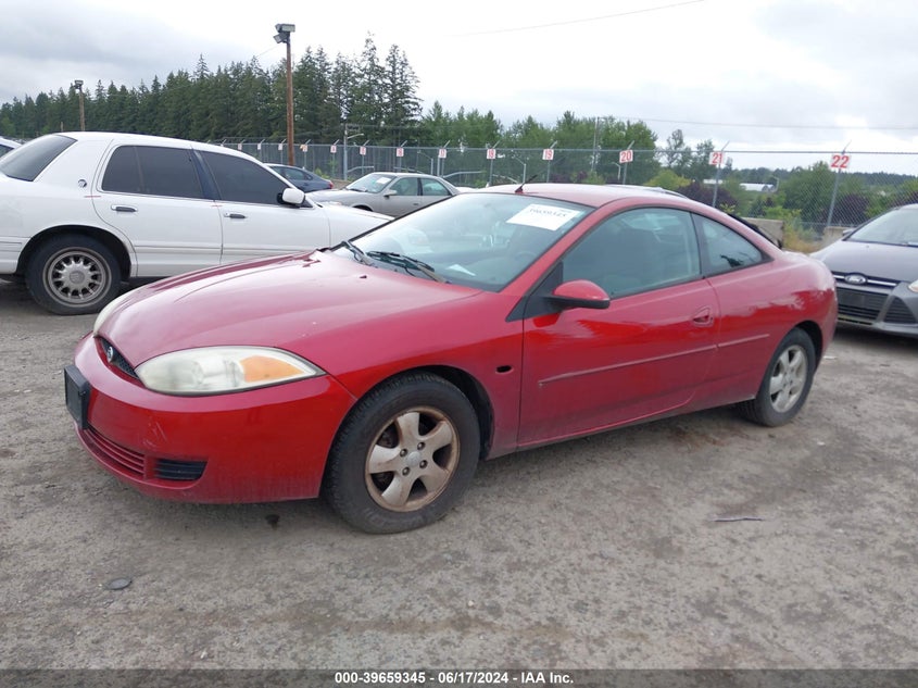 2002 Mercury Cougar V6 VIN: 1ZWFT61L325609112 Lot: 39659345