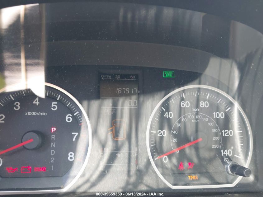 2007 Honda Cr-V Ex-L VIN: JHLRE38737C060541 Lot: 39659359