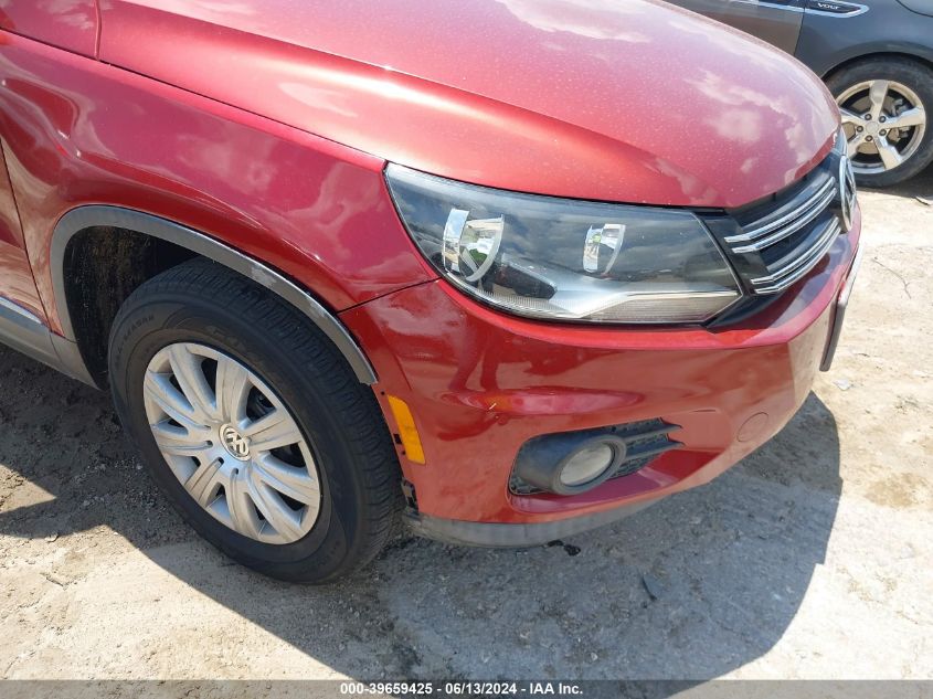 2012 Volkswagen Tiguan Se VIN: WVGAV7AX8CW002733 Lot: 39659425
