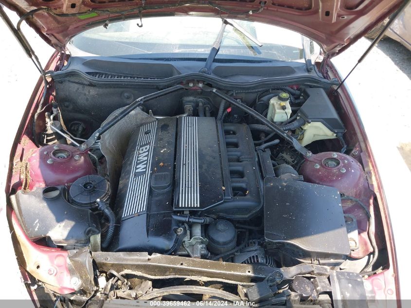 2004 BMW Z4 2.5I VIN: 4USBT335X4LR68338 Lot: 39659462