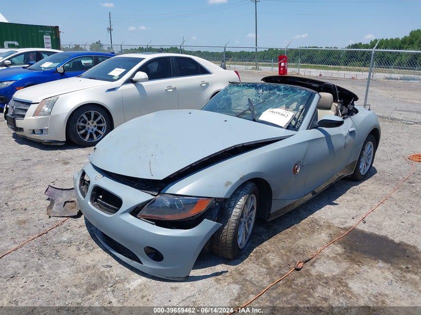 2004 BMW Z4 2.5I VIN: 4USBT335X4LR68338 Lot: 39659462