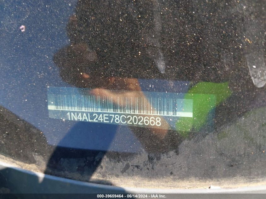 2008 Nissan Altima 2.5 S VIN: 1N4AL24E78C202668 Lot: 39659464