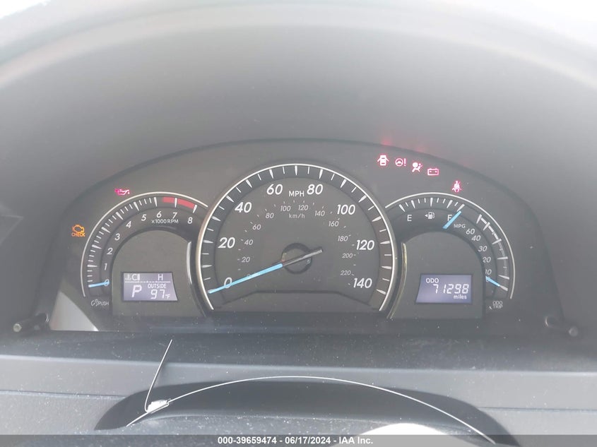 2012 Toyota Camry Le VIN: 4T1BF1FK6CU025273 Lot: 39659474