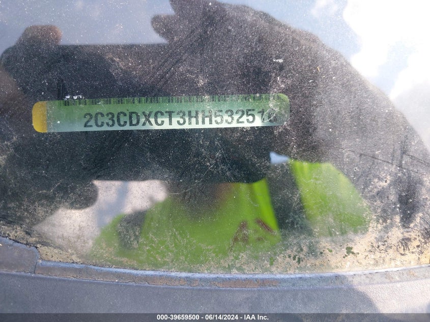 2017 Dodge Charger Daytona 340 Rwd VIN: 2C3CDXCT3HH532516 Lot: 39659500