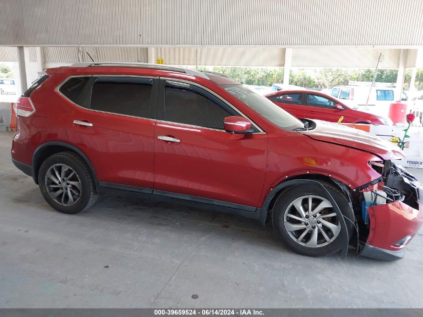 2015 Nissan Rogue S/Sl/Sv VIN: 5N1AT2MV8FC834548 Lot: 39659524