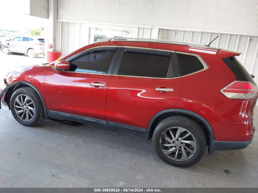 2015 Nissan Rogue S/Sl/Sv VIN: 5N1AT2MV8FC834548 Lot: 39659524