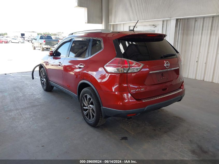 2015 Nissan Rogue S/Sl/Sv VIN: 5N1AT2MV8FC834548 Lot: 39659524