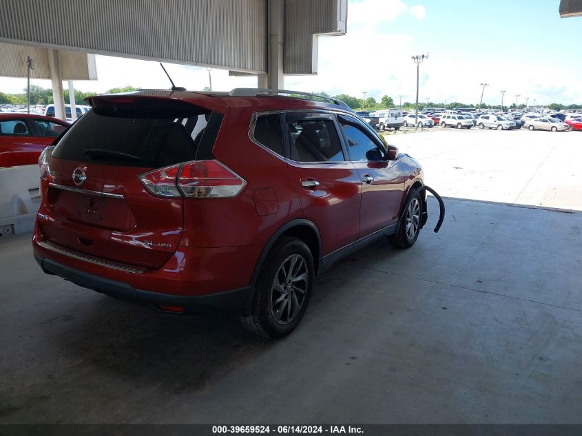 2015 Nissan Rogue S/Sl/Sv VIN: 5N1AT2MV8FC834548 Lot: 39659524