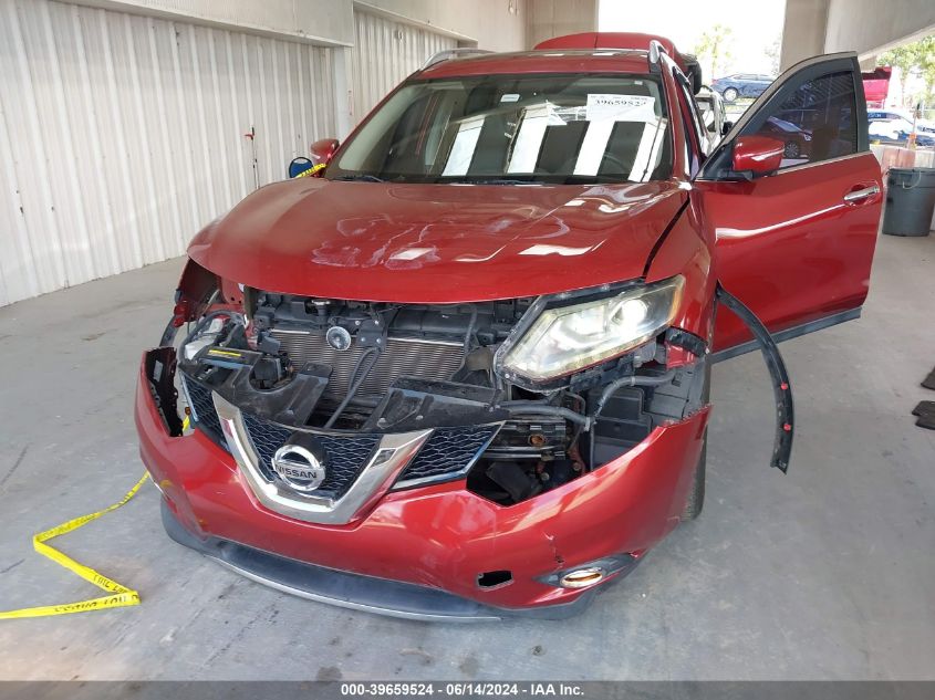 2015 Nissan Rogue S/Sl/Sv VIN: 5N1AT2MV8FC834548 Lot: 39659524