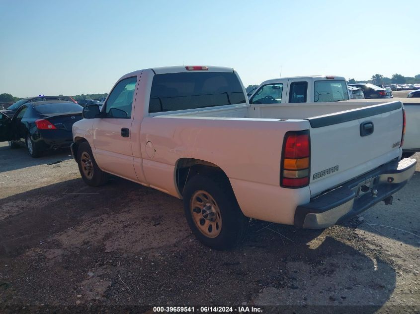 2007 GMC Sierra 1500 Classic Work VIN: 3GTEC14X57G207077 Lot: 39659541