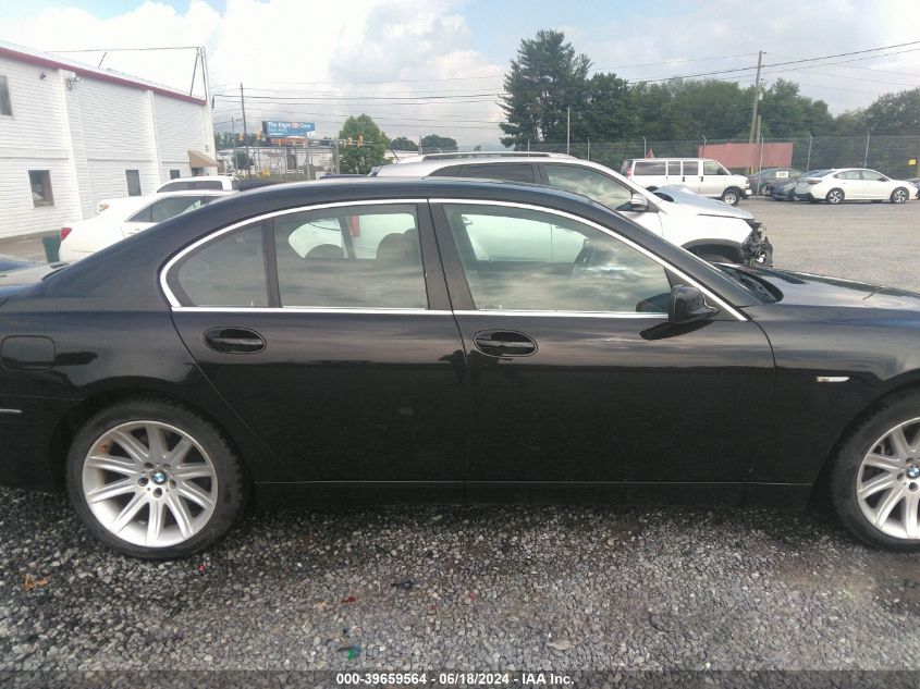 2006 BMW 750I VIN: WBAHL83536DT02834 Lot: 39659564