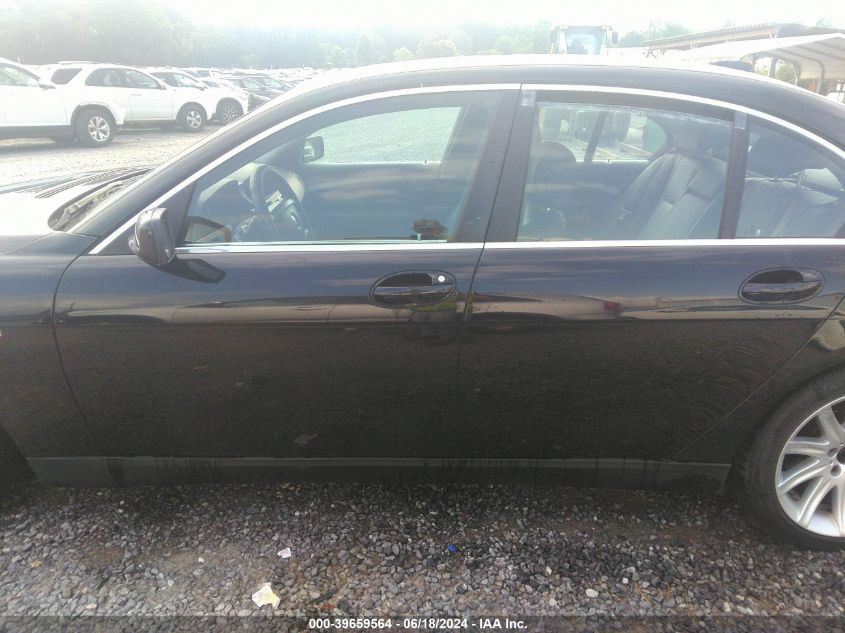 2006 BMW 750I VIN: WBAHL83536DT02834 Lot: 39659564