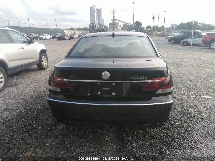 2006 BMW 750I VIN: WBAHL83536DT02834 Lot: 39659564