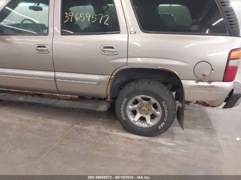 2002 Chevrolet Tahoe K1500 VIN: 1GNEK13ZX2R200129 Lot: 39659572