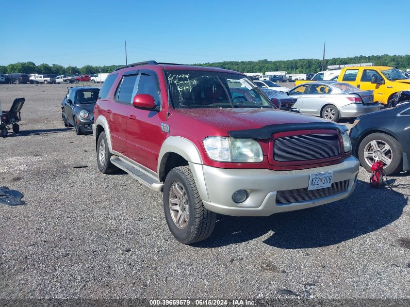 2002 Toyota Sequoia Sr5 V8 VIN: 5TDBT44A72S081637 Lot: 39659579