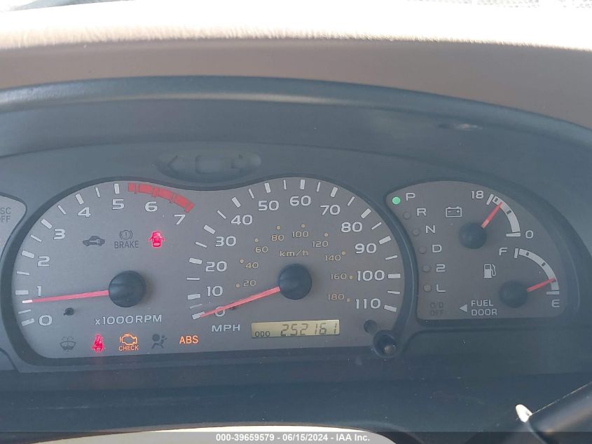 2002 Toyota Sequoia Sr5 V8 VIN: 5TDBT44A72S081637 Lot: 39659579