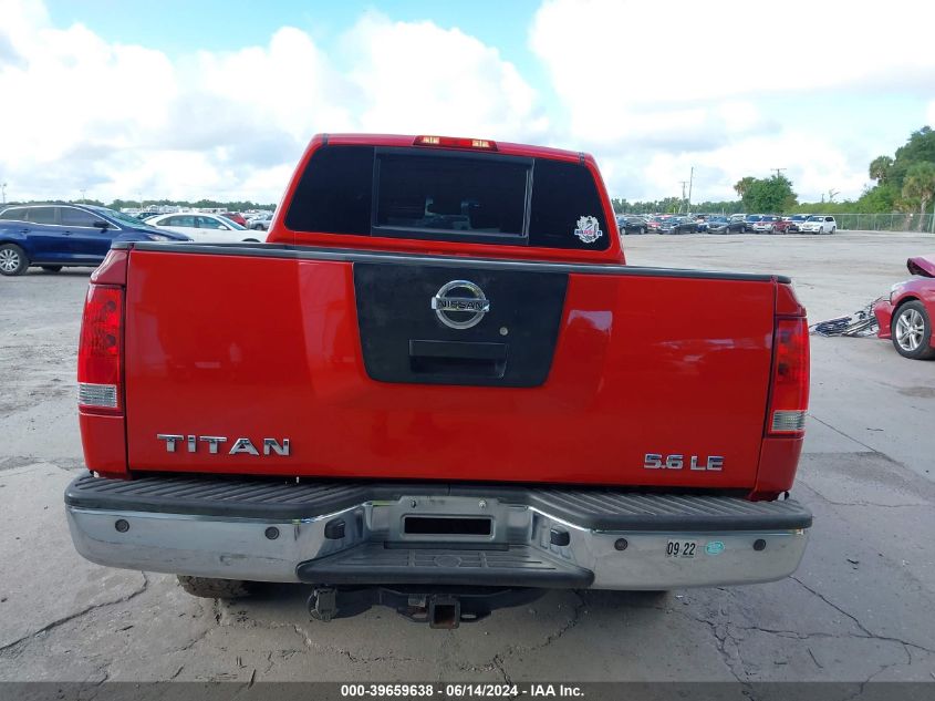 2007 Nissan Titan Le VIN: 1N6AA07B27N233106 Lot: 39659638