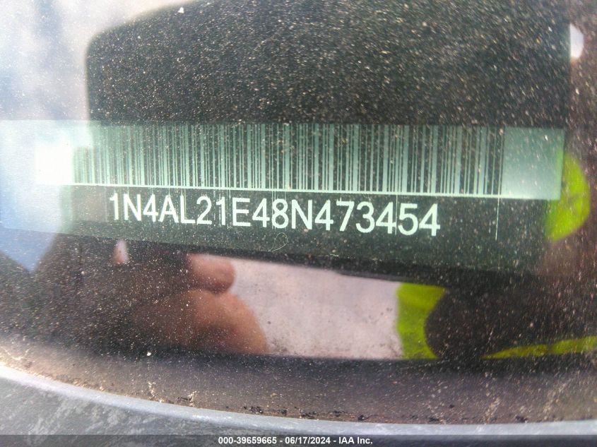 2008 Nissan Altima 2.5 S VIN: 1N4AL21E48N473454 Lot: 39659665