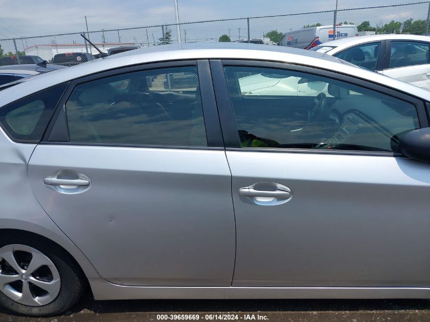 2013 Toyota Prius Two VIN: JTDKN3DU1D5663966 Lot: 39659669