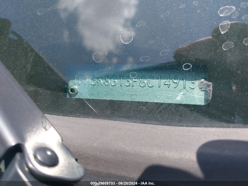 2015 Ford Explorer Sport VIN: 1FM5K8GT3FGC14913 Lot: 39659703