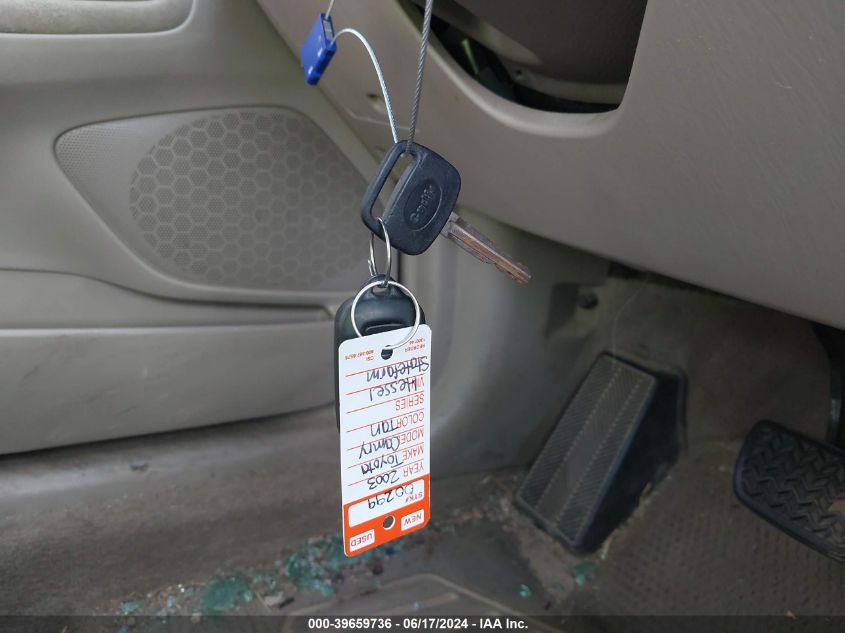 2003 Toyota Camry Le VIN: 4T1BE32K43U135470 Lot: 39659736