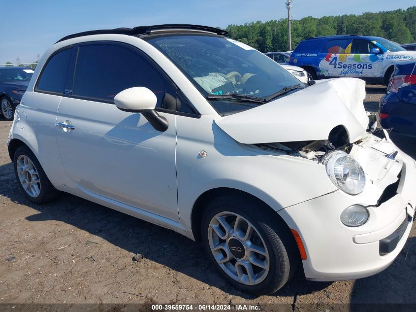 2013 Fiat 500C Pop VIN: 3C3CFFDRXDT743608 Lot: 39659754