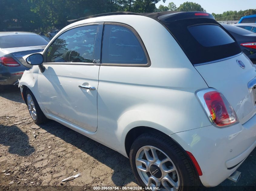 2013 Fiat 500C Pop VIN: 3C3CFFDRXDT743608 Lot: 39659754