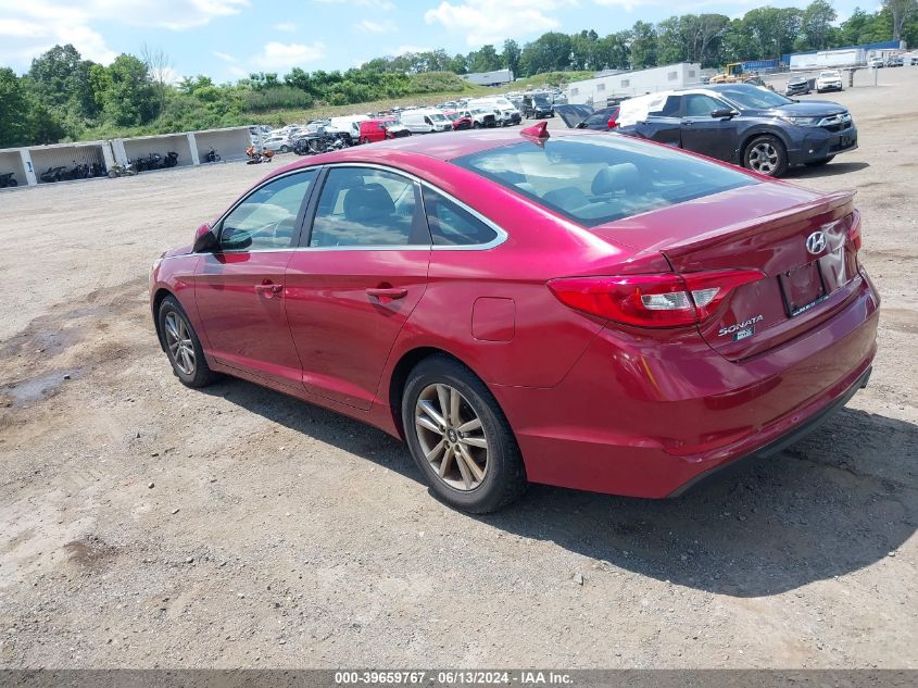 2016 Hyundai Sonata Se VIN: 5NPE24AF1GH282107 Lot: 39659767