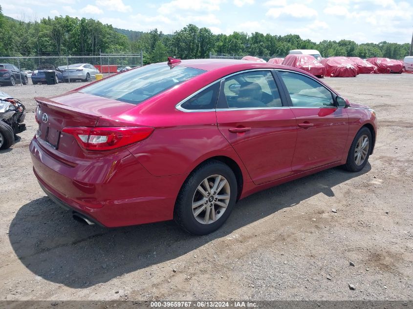 2016 Hyundai Sonata Se VIN: 5NPE24AF1GH282107 Lot: 39659767