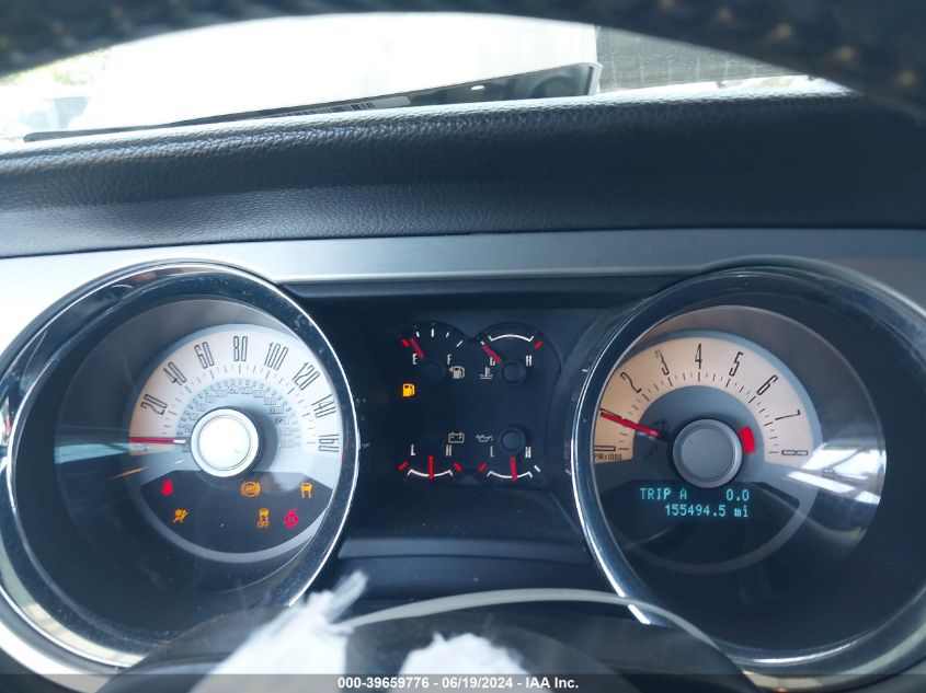 2012 Ford Mustang V6 Premium VIN: 1ZVBP8AM2C5283557 Lot: 39659776