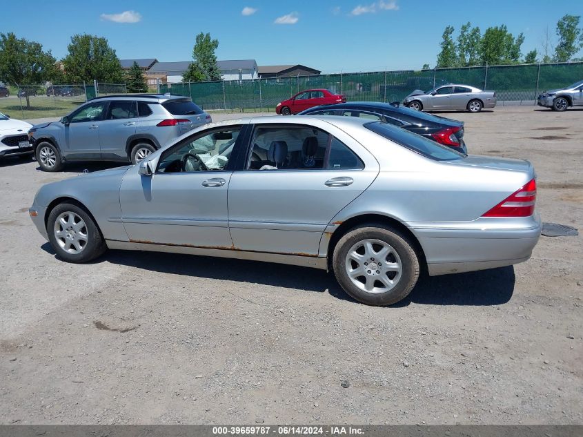 2001 Mercedes-Benz S 430 VIN: WDBNG70J31A145840 Lot: 39659787