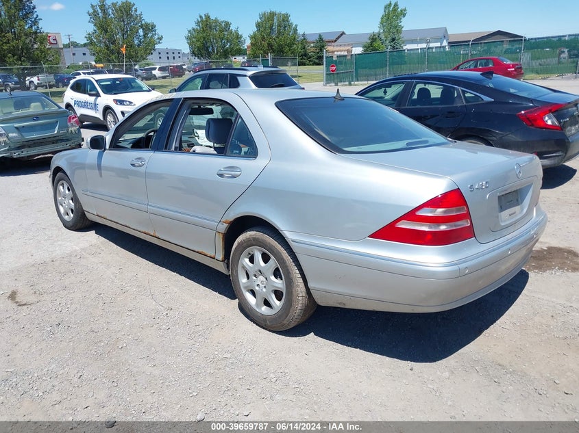 2001 Mercedes-Benz S 430 VIN: WDBNG70J31A145840 Lot: 39659787