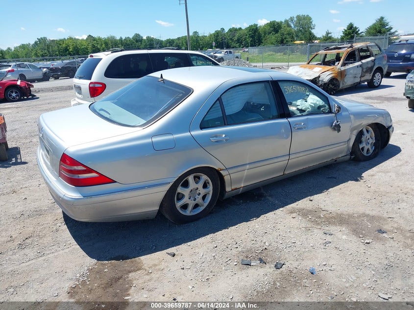 2001 Mercedes-Benz S 430 VIN: WDBNG70J31A145840 Lot: 39659787