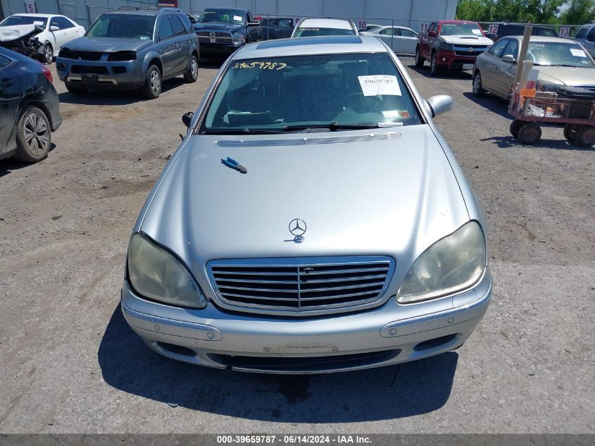 2001 Mercedes-Benz S 430 VIN: WDBNG70J31A145840 Lot: 39659787