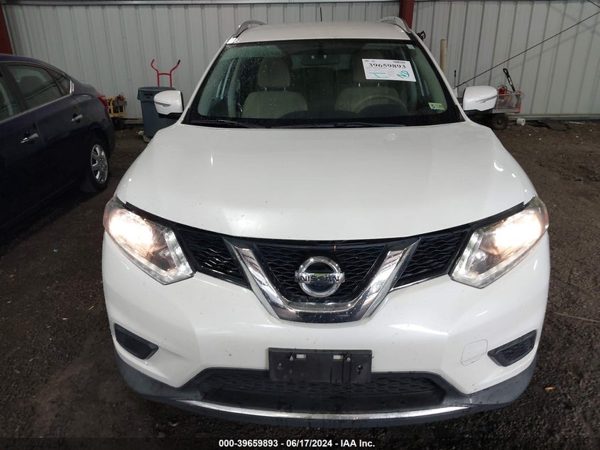 2015 Nissan Rogue Sv VIN: KNMAT2MT1FP561299 Lot: 39659893