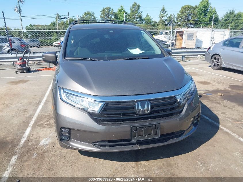 2022 Honda Odyssey Touring VIN: 5FNRL6H86NB038479 Lot: 39659928