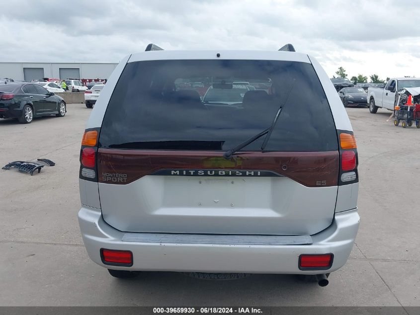 2002 Mitsubishi Montero Sport Es/Ls VIN: JA4LS21H92J031620 Lot: 39659930