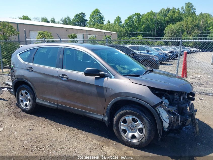 2015 Honda Cr-V Lx VIN: 2HKRM4H35FH647474 Lot: 39659945