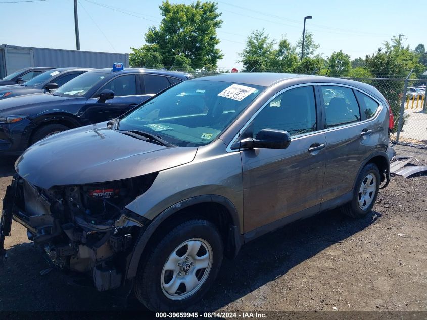 2015 Honda Cr-V Lx VIN: 2HKRM4H35FH647474 Lot: 39659945