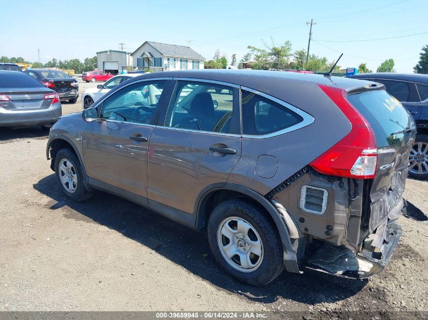 2015 Honda Cr-V Lx VIN: 2HKRM4H35FH647474 Lot: 39659945