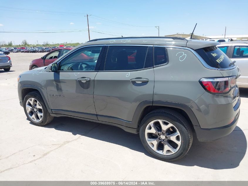 2021 Jeep Compass Limited 4X4 VIN: 3C4NJDCB1MT565227 Lot: 39659975