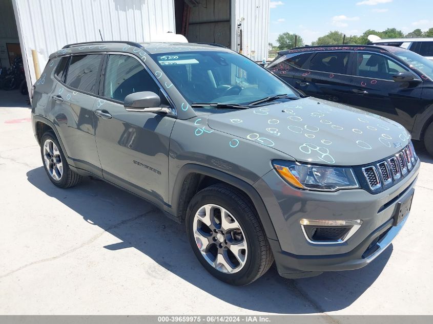 2021 Jeep Compass Limited 4X4 VIN: 3C4NJDCB1MT565227 Lot: 39659975