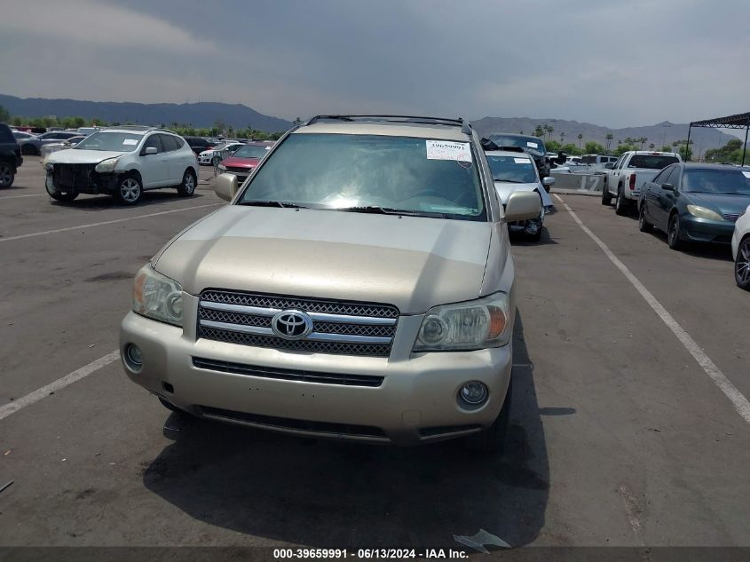 2007 Toyota Highlander Hybrid Limited V6 VIN: JTEEW21A170034445 Lot: 39659991