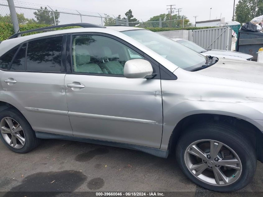 2007 Lexus Rx 400H VIN: JTJGW31U672001777 Lot: 39660046